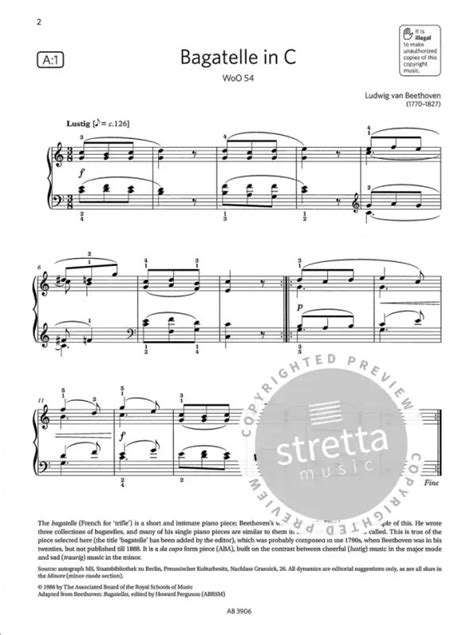 Abrsm Piano Exam Pieces Grade 4 Im Stretta Noten Shop Kaufen