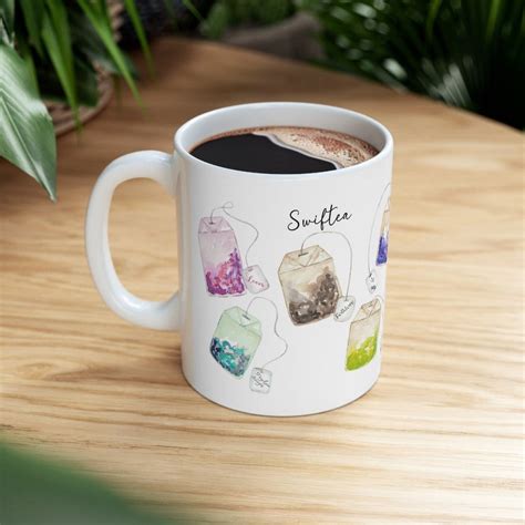 Swiftea Mug With Album Name Tea Bags Swiftie T Swiftea Etsy