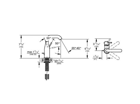 Grohe Essence New Gooseneck Basin Mixer Tap Hard Graphite Star From