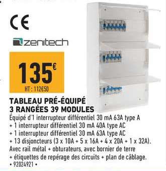 Promo Tableau Pr Quip Rang Es Modules Zenitech Chez Brico Cash