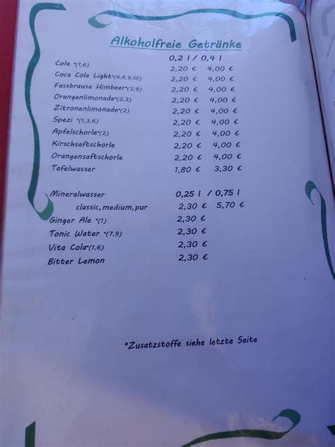 Speisekarte Von Gastst Tte Im Erlebnispark Meeresaquarium Restaurant