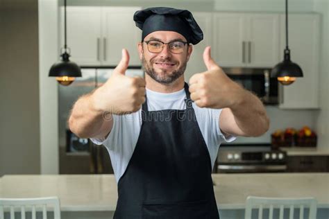 Happy Chef Cook With Thumb Up Man Chef Cooker Baker Millennial Male