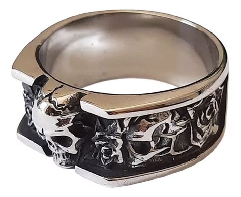 Anillo Calavera Motorista Biker Casual Acero Inoxidable Meses sin interés