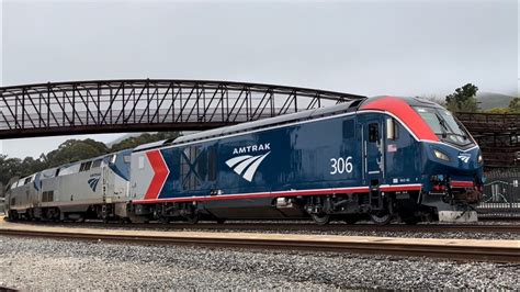 Amtrak ALC 42 306 Leading Coast Starlight 11 In San Luis Obispo And