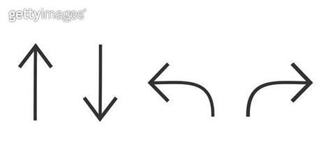 Arrows Icon Pointer Directional Up Down Lefth Rigth Set Symbol