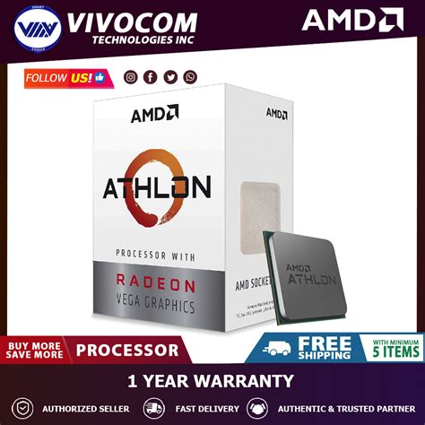 AMD Athlon 200GE Processor With Radeon Vega 3 Graphics Lazada PH