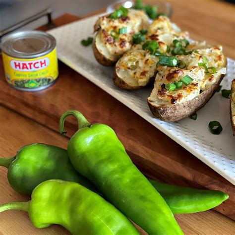 Twice Baked Potatoes With Hatch® Green Chiles Hatch® Chile Company