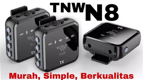 How To Use Cara Penggunaan Mic Wireless Tnw N Pada Ponsel Youtube