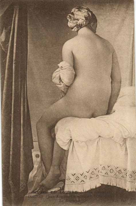 Pc Cpa Risque Nude Female Lady Posing La Baigneuse Vintage Postcard