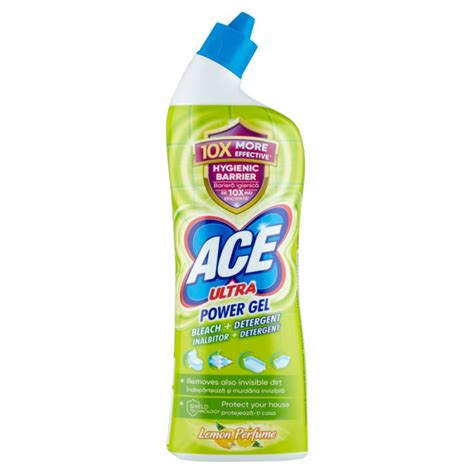 Ace Ultra Power Gel Lemon Inalbitor Si Degresant Pentru Toaleta 750ml