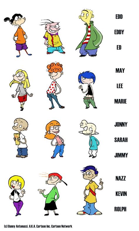 The 12 Characters Of Ed Edd Eddy The Only Other Fully Shown