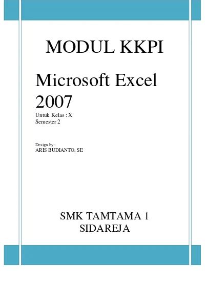 MODUL KKPI Microsoft Excel 2007