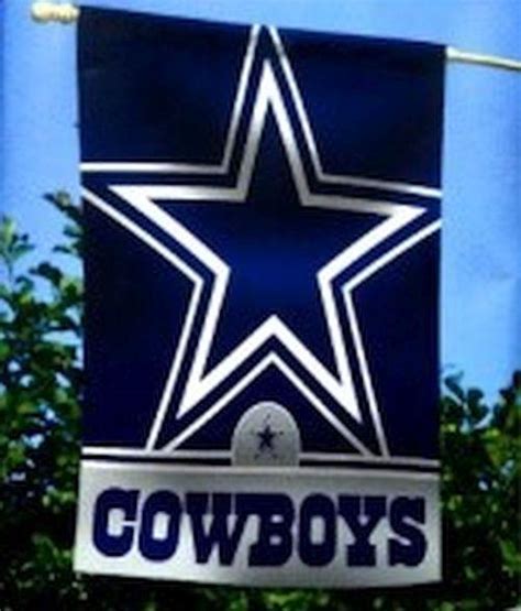 Dallas Cowboys Blue Star Banner Flag 27x37 In