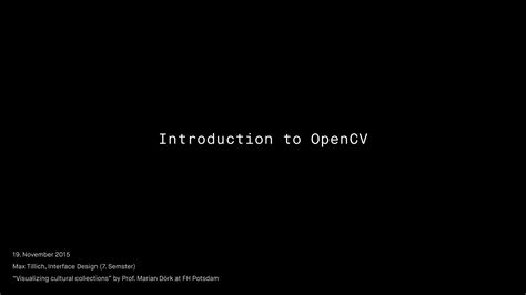 PDF A High Level Introduction To OpenCV DOKUMEN TIPS