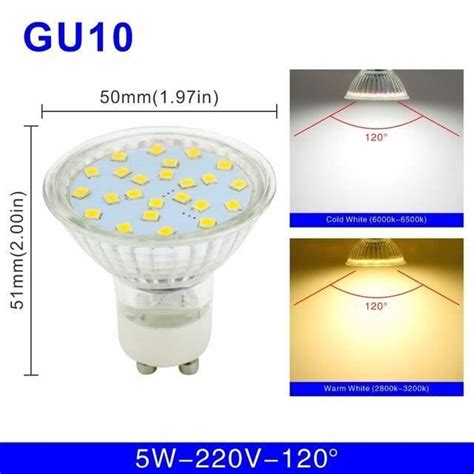 Ampoule Gu W V Cold White Ampoule Led Mr Gu V V Gu