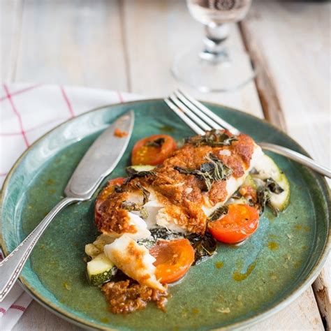 Fisch mit Tomaten Crème en Papillote Rezept