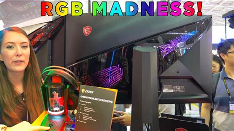 Msi Goodies At Computex 2018 With 240hz Rgb Monitors Youtube