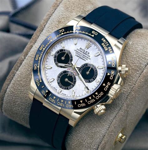 Rolex Daytona Meteorite Yellow Gold Oysterflex 116518LN New 2022 For