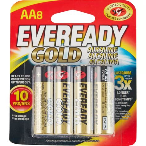 Eveready Gold Aa Alkaline Batteries 8 Pack Academy