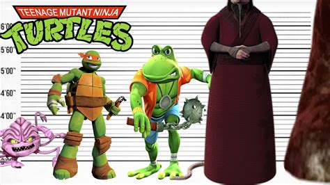 Teenage Mutant Ninja Turtles Size Comparison Biggest Characters Of