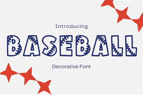 Baseball Font By Cutie Kate Studio · Creative Fabrica