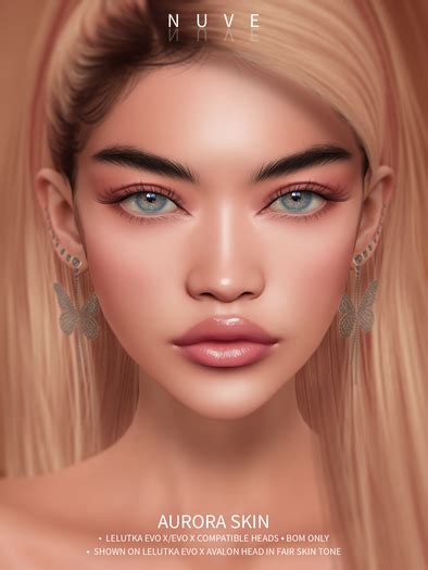 Second Life Marketplace Nuve Aurora Skin Ivory Lelutka Evo X