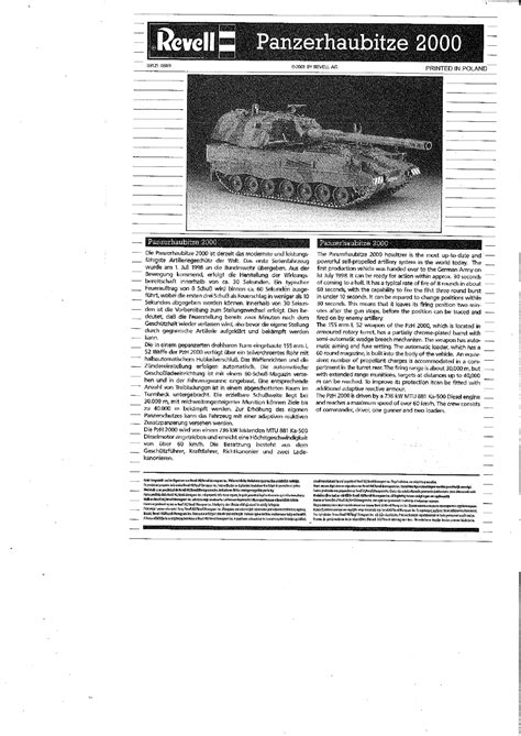 Revell Panzerhaubitze PzH 2000 Handleiding 12 Pagina S