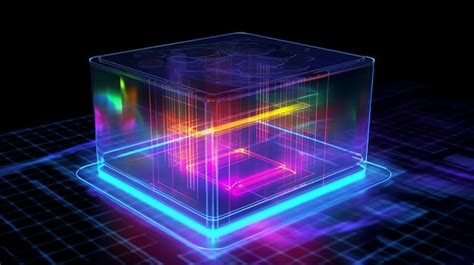 Premium Photo Hologram Of A Computer Power Supply Unit With