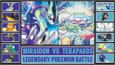 Miraidon Vs Terapagos Legendary Paldea Pok Mon Battle Youtube