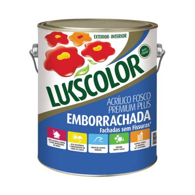 Doval Tintas Emborrachada Acrilico Fosco Premium Branco Lukscolor Gl