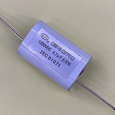 High Voltage Axial Capacitor CBB16 1200VDC 4 7UF For Electronic