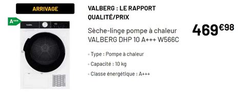 Promo S Che Linge Pompe Chaleur Valberg Dhp A W C Chez