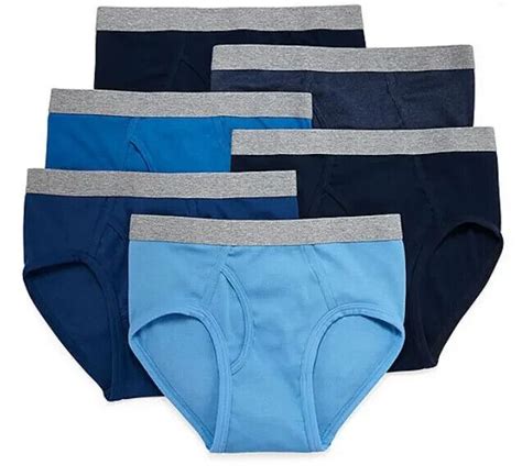 Stafford 6 Pack Mens 100 Cotton Low Rise Briefs Assorted Blues Xl Ebay