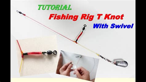 Tutorial T Knot Fishing Rig With Swivel Rangkaian Dasaran Malam Anti