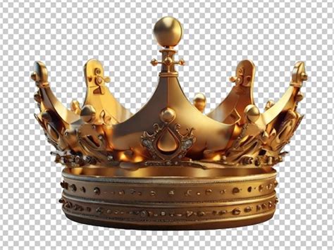 Premium Psd D Elegant Golden Crown