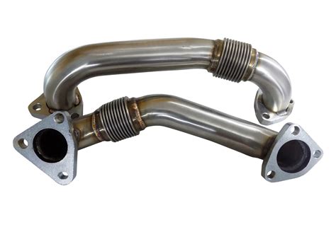 High Flow Exhaust Manifolds & Up Pipes for 6.6l Duramax 2001-2016 LB7 ...