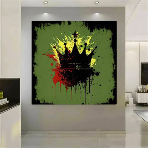 Crown Graffiti Wall Art, Crown Graffiti Art, King Crown Digital Art ...