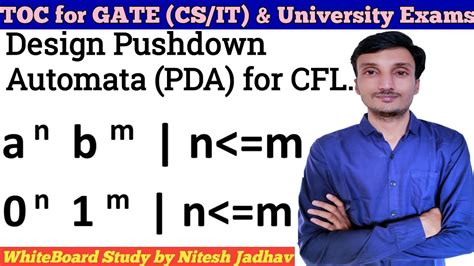 Pushdown Automata For A Nb M Pda For A Nb M Pda In Theory Of