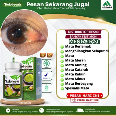 Jual Obat Mata Berlemak Kekuningan Penyakit Pterigium Glukoma Katarak