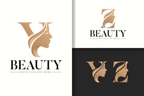 Premium Vector Feminine Monogram Logo Letter Y And Z With Woman