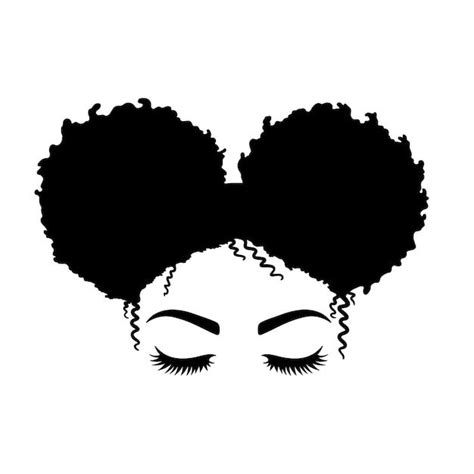 Rostro De Mujer Afro Women Messy Bun Mom Estilo De Vida Vector