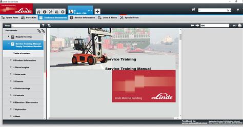 Linde Spare Parts Catalog Service Information Program Linde Service