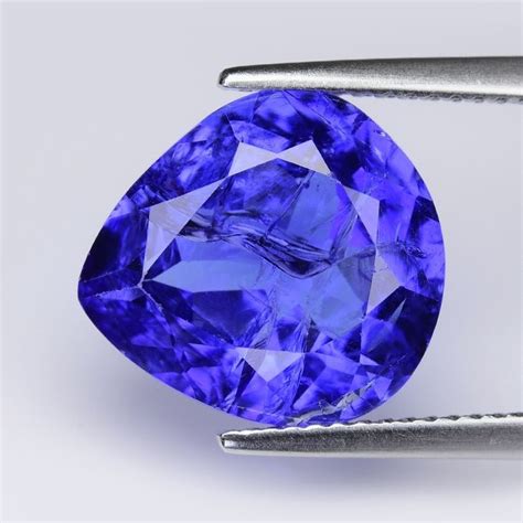 No Reserve Intense Violetish Blue Tanzanite 7 78 Ct Catawiki