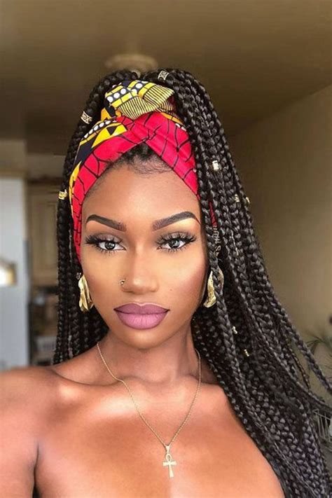 Bohemian Box Braids For Dazzling Look Haircuts Hairstyles