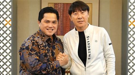 Erick Thohir Shin Tae Yong Masih Recovery Setelah Operasi Kembali Ke