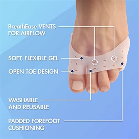 Dr Frederick S Original Open Toe Sleeves Half Toe Sleeve Metatarsal