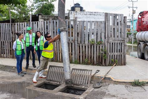 Supervisa Blanca Merari Inicio De Desazolve De Pozos De Absorci N En