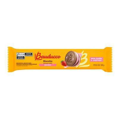 Biscoito Bauducco Recheio Morango 108g