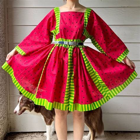 Watermelon Dress - Etsy