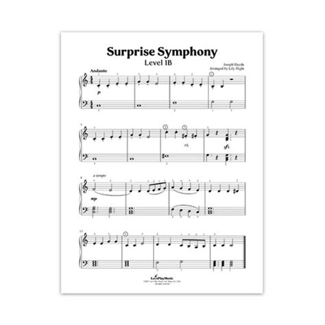 Sheet Music - Surprise Symphony | Letsplaymusic